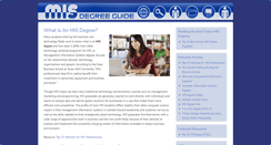 Desktop Screenshot of misdegree.info
